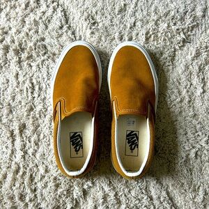 Yellow Ocher/Tobacco Slip on Vans